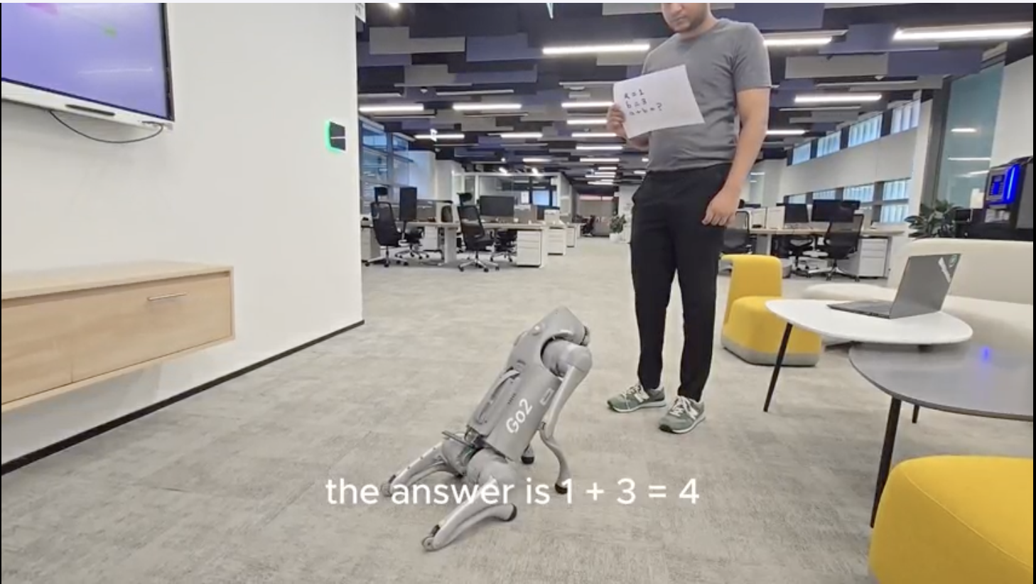 Robot dog with multimodal LLM